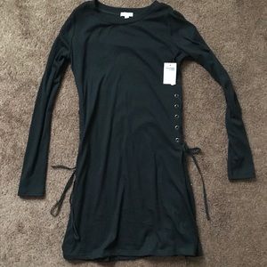 Long sleeve black dress
